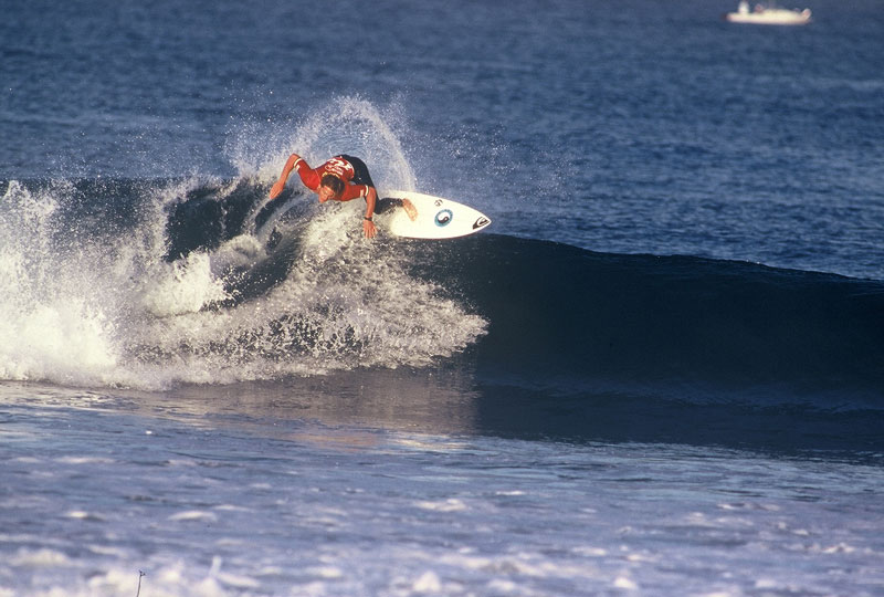 Andy put on a show that week that pushed youth surfing to a new level.